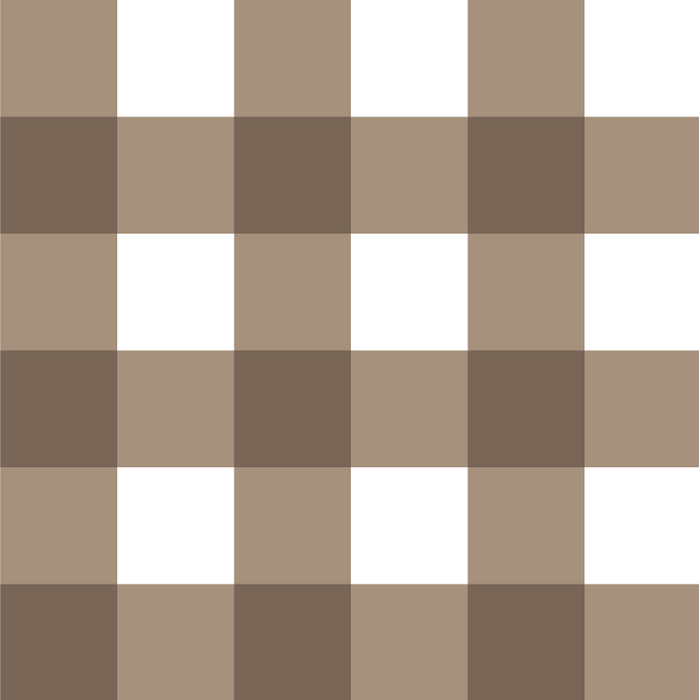 Coffee Latte Checkered Gingham