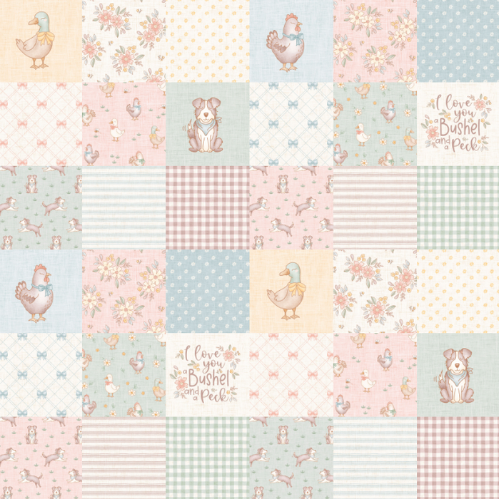 Farmyard Cheater Quilt