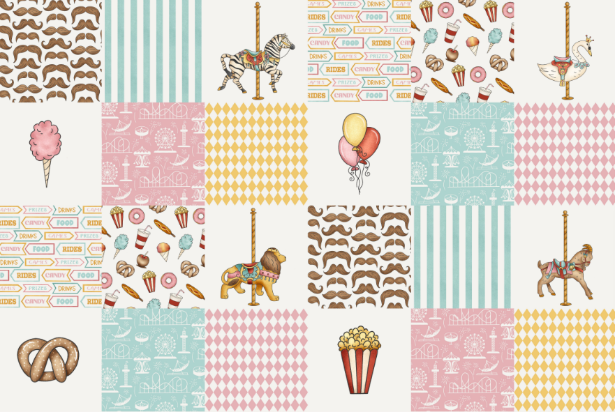 Carousel Cheater Quilt