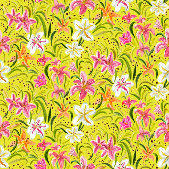 Freckled daylily summer chartreuse