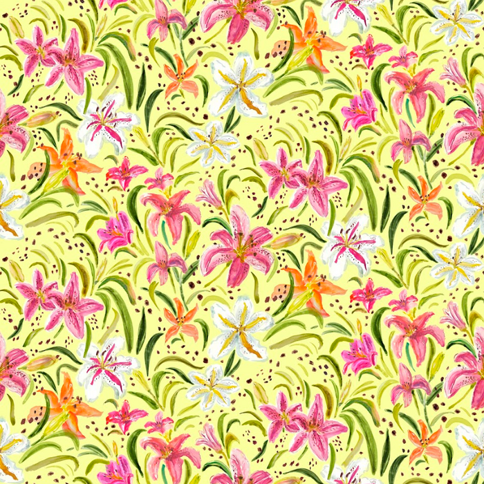 Freckled daylily summer yellow