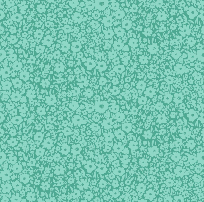 Sunwashed ditsy dark turq green