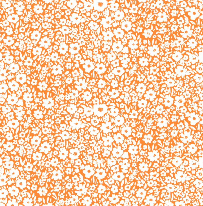 Sunlit ditsy sunset orange