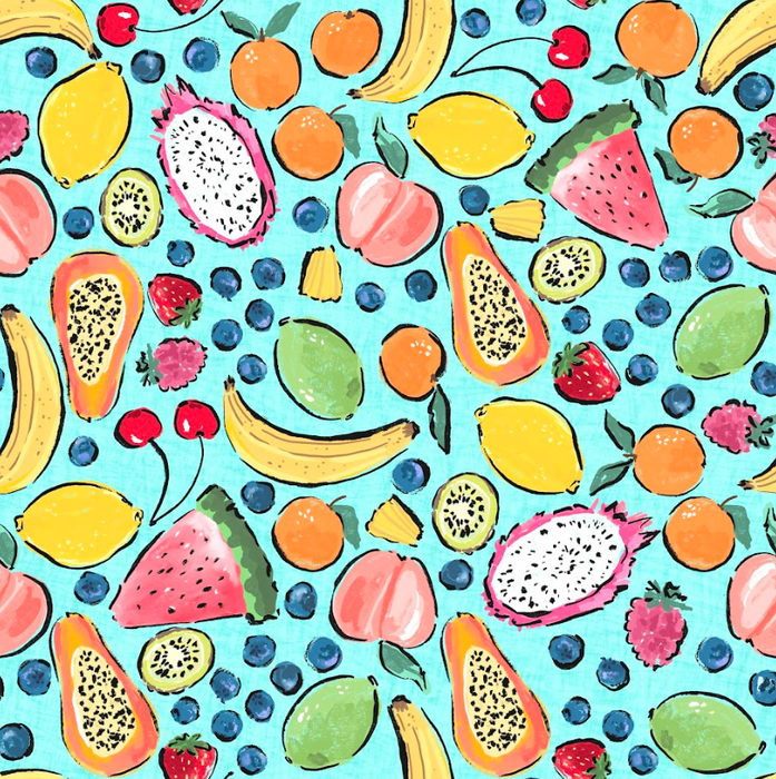 Fruit bright aqua