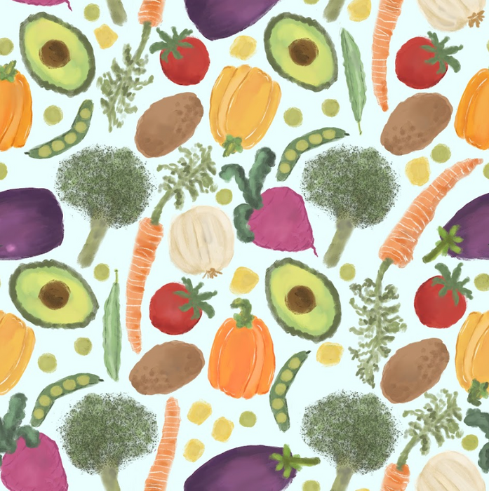 Veggies lt blue
