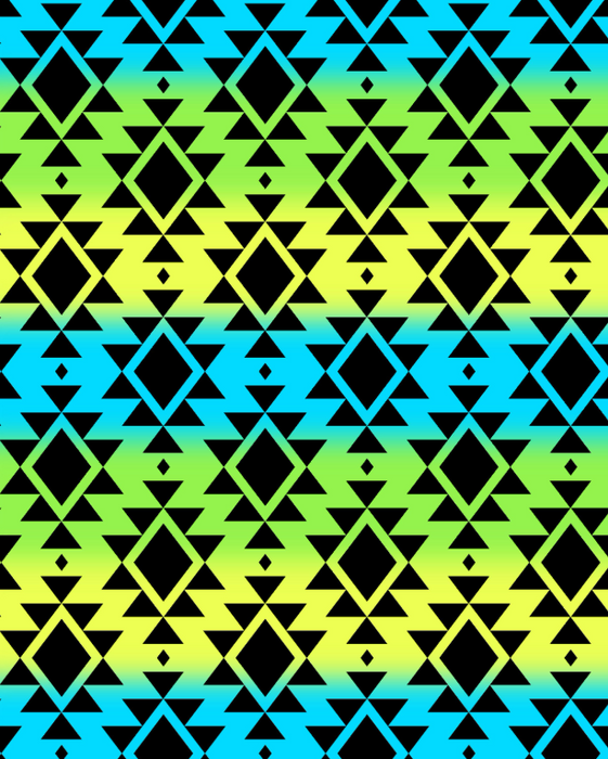 Neon Moon Western Ombre Blue