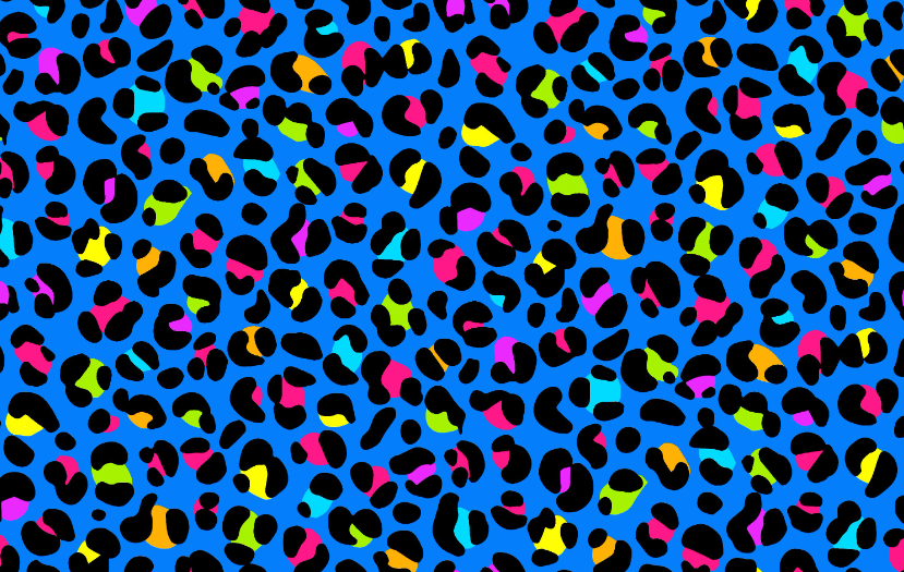 neon moon cheetah blue
