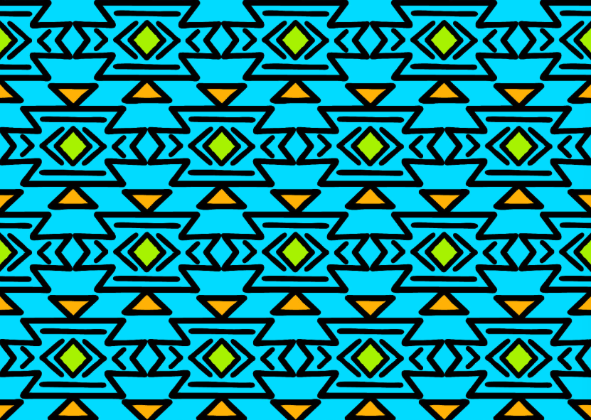 neon moon abstract blue