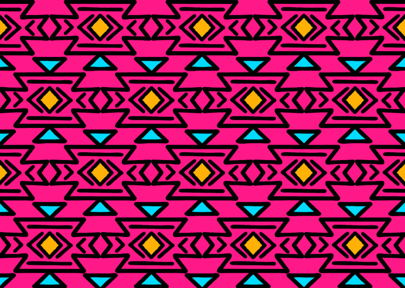 neon moon abstract pink