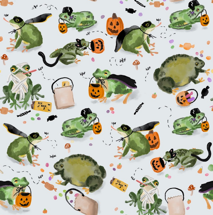 Hoppy Halloween gray