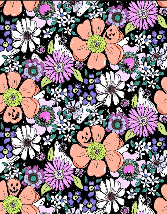 Groovy ghost garden black