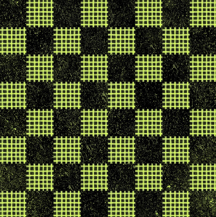 Spooky check bright lime