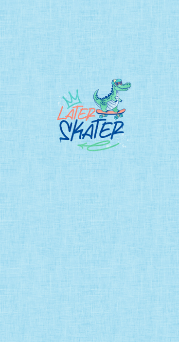 Skate Park Panel- Later Skater Blue