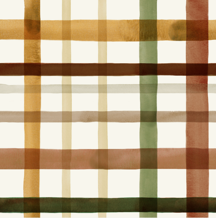 Harvest Hearth Watercolor Plaid