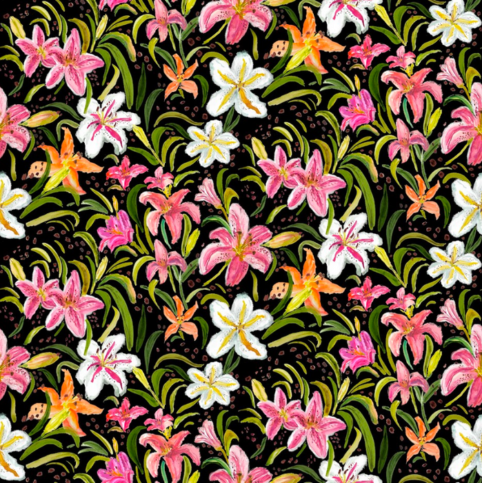 Freckled daylily black