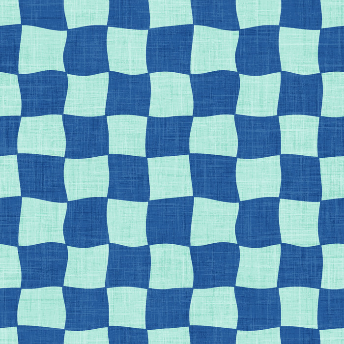 Skate Park Funky Check Cobalt