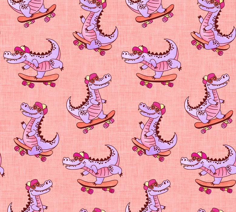 Skate Park Purple Gators Peach