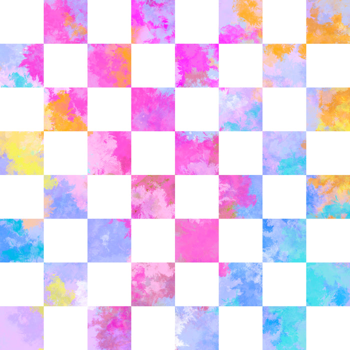 Snowcone checker purple multi