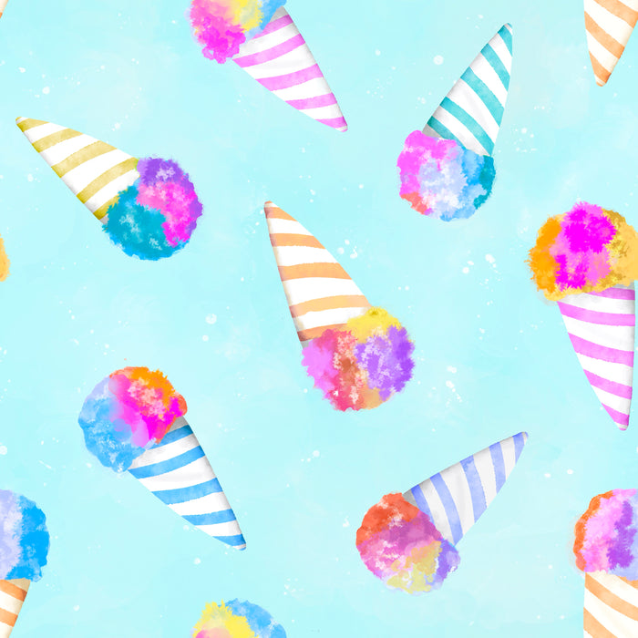 Snow cones turquoise