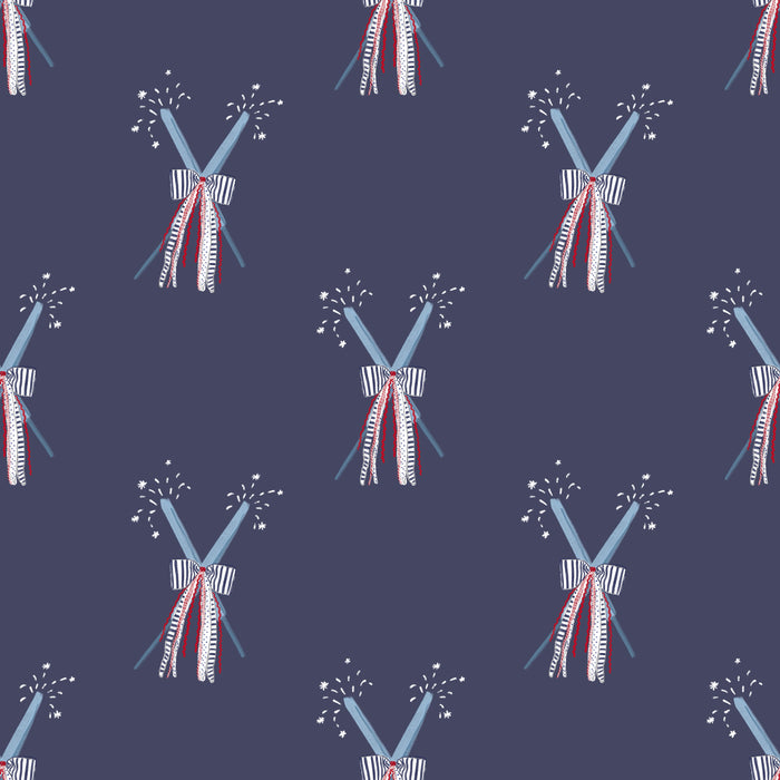 Sparkler social faded navy small