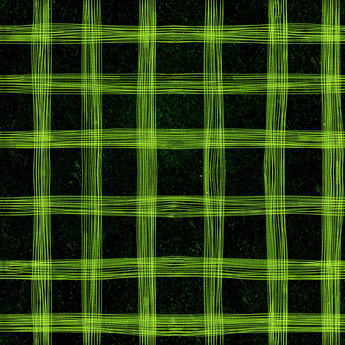 Spooky lane plaid - green glow