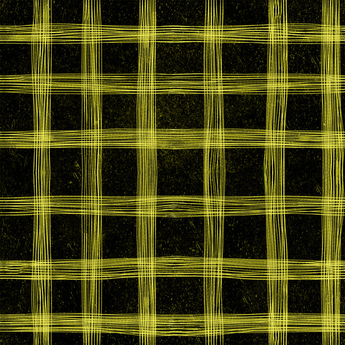 Spooky lane plaid - yellow glow