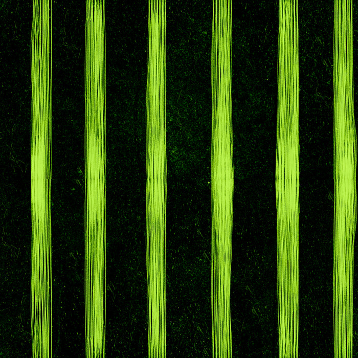 Spooky lane  stripes - green glow