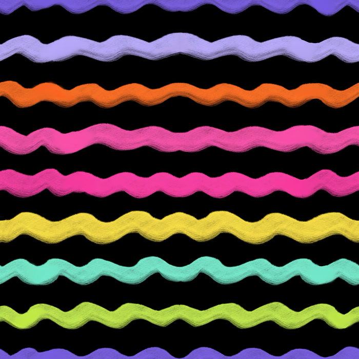 Sugar wavy stripe black