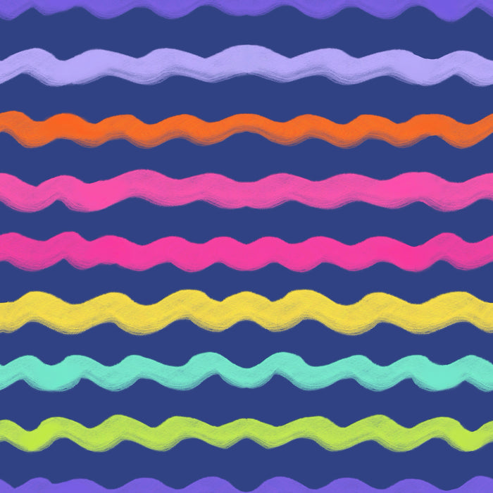 Sugar wavy stripe navy