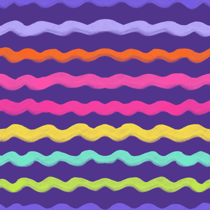 Sugar wavy stripe purple