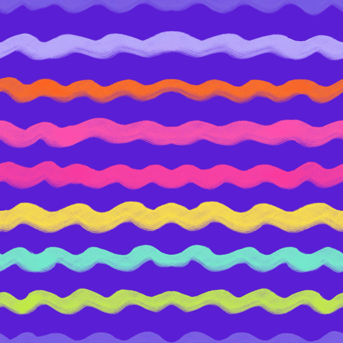 Sugar wavy stripe ultra violet