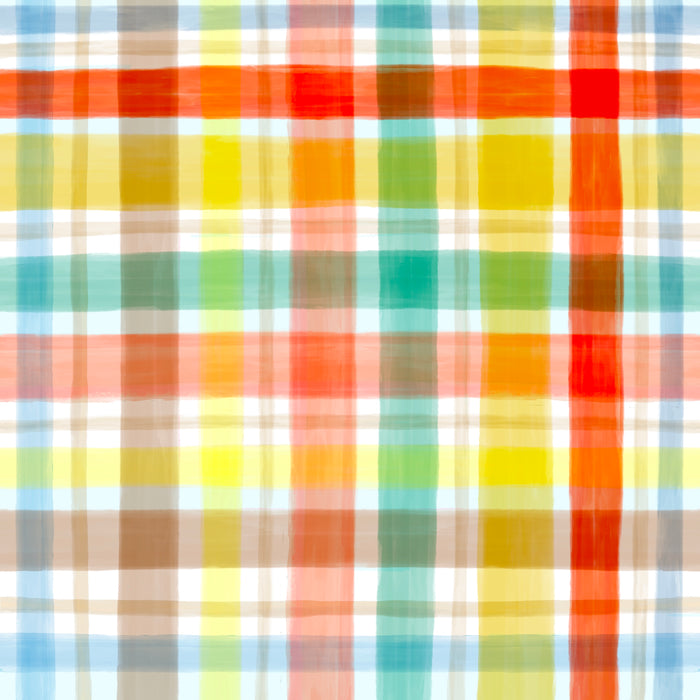 Summer beach plaid
