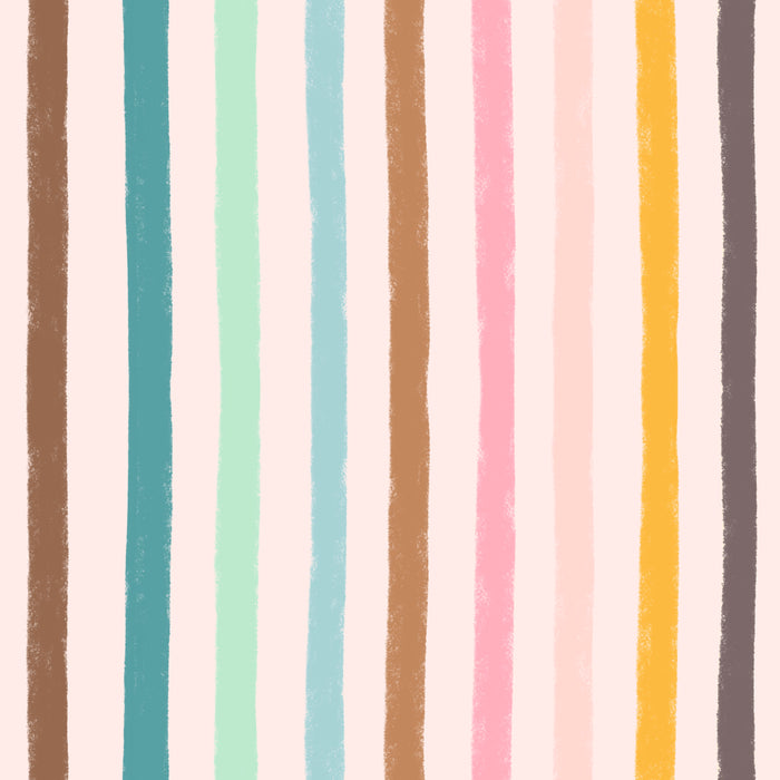 Sweet faded stripe lt pink multi
