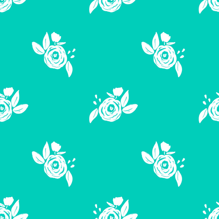 Sweet turq dainty floral