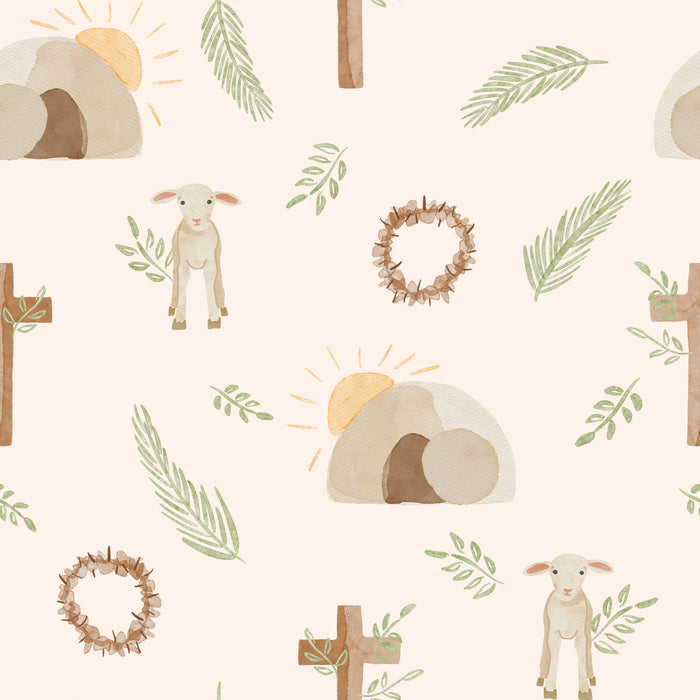 Christian easter symbols-blush