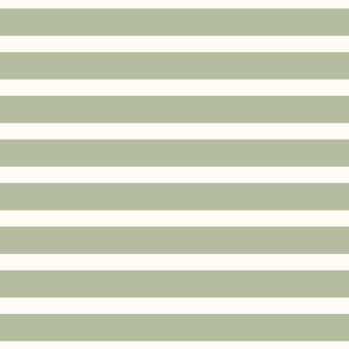 Spring Stripe - Sage and Cream