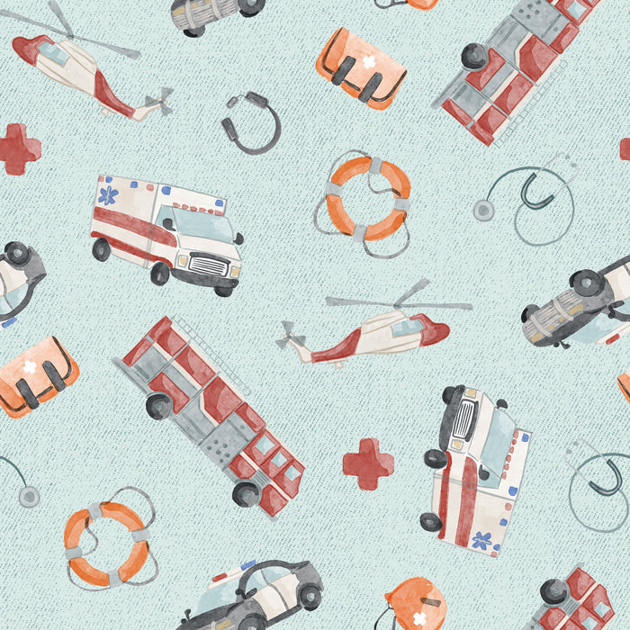 First Resonders- blue texture