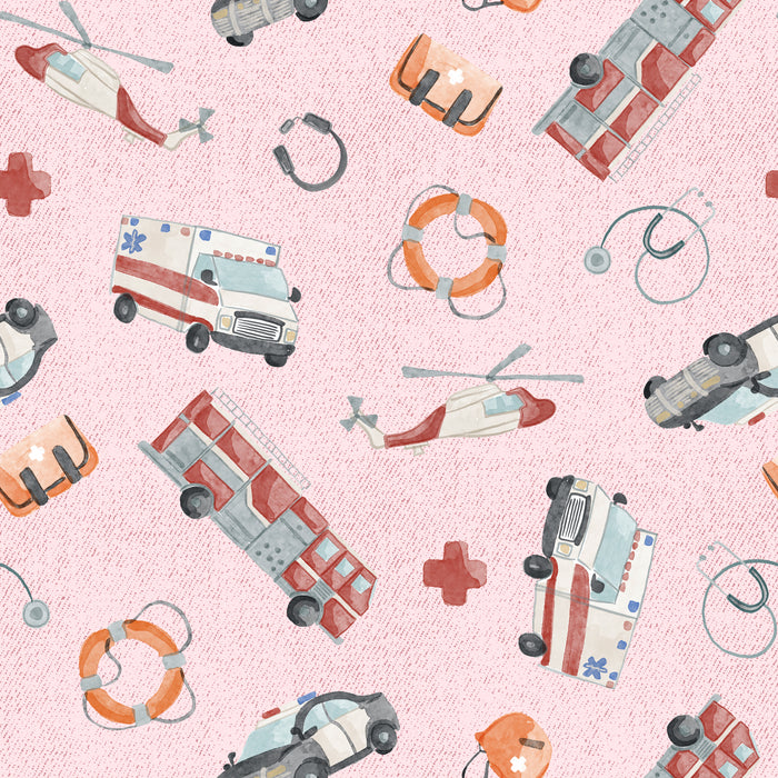 First Resonders- pink texture