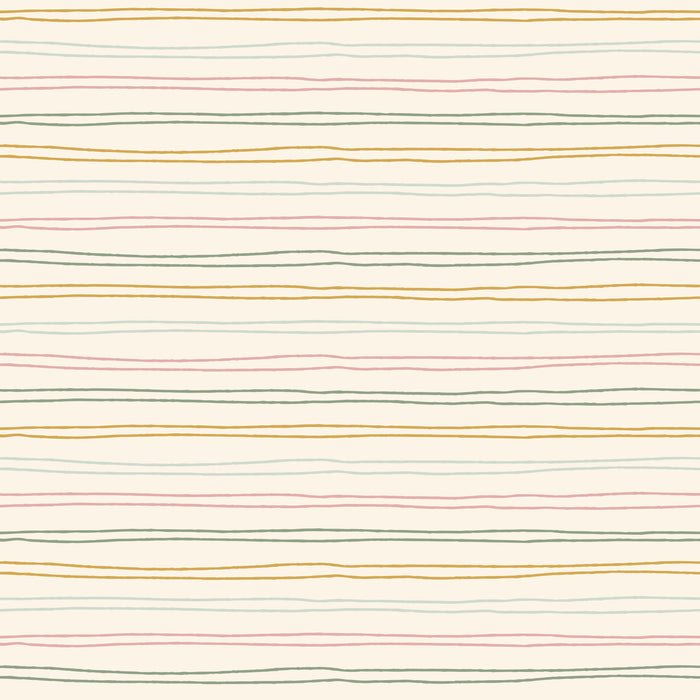 Scribble Stripes- Cream