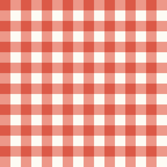 Gingham Red Apple