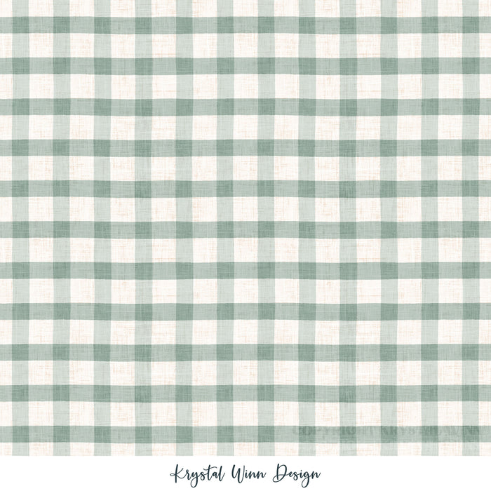 Apothecary Gingham Green
