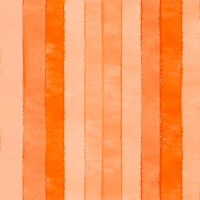 Vertical watercolor stripe tiger lily orange