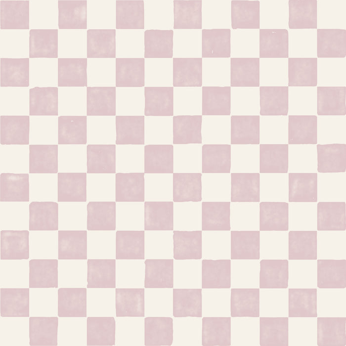 Watercolor check- lilac
