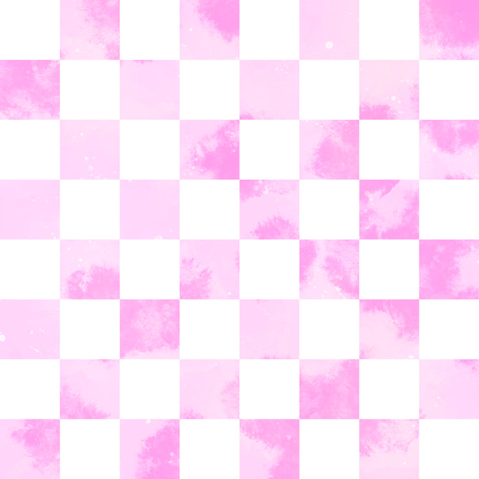 Watercolor checker pink