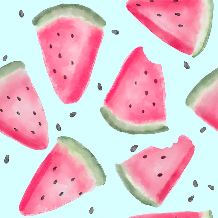 Watermelon slices light blue