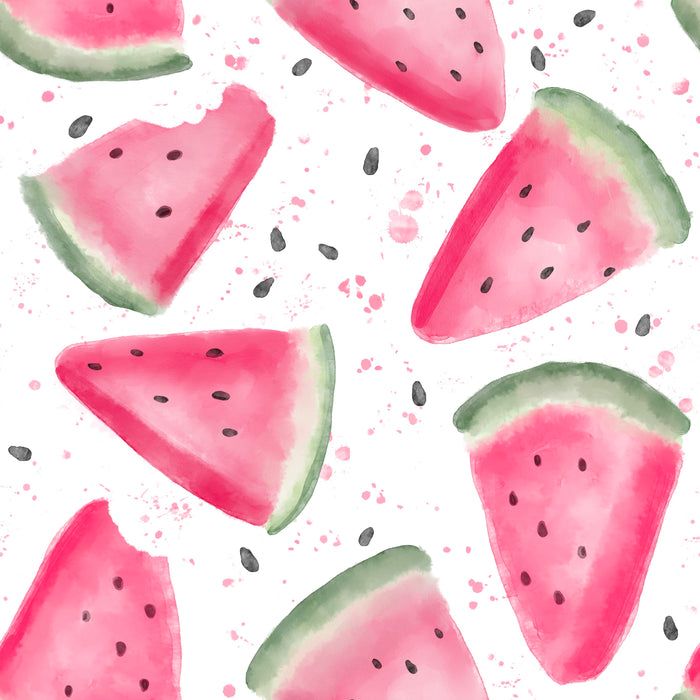 Watermelon slices white