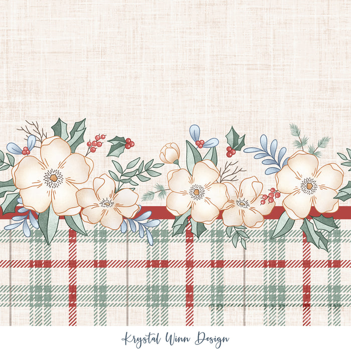 Winter Wonderland Border- Floral