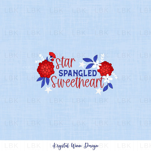 All American Cowboy Panel- Star Spangled Sweetheart
