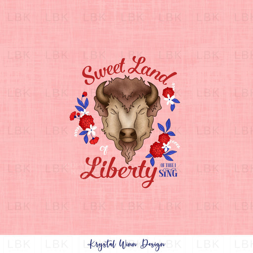 All American Cowboy Panel- Sweet Land Of Liberty