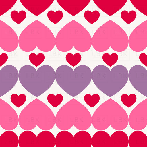 All Hearts Pattern With Purple